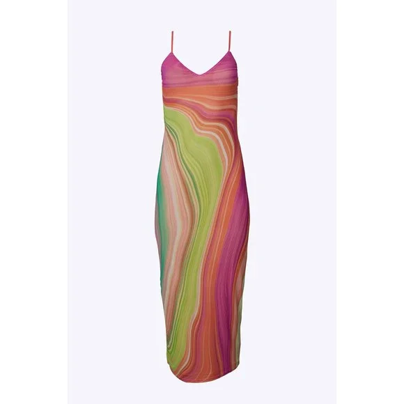 AFRM | Other | Amina Power Mesh Midi Slip Dress | Poshmark